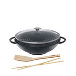 Wok żeliwny z rusztem KUCHENPROFI 36 cm